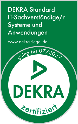 DEKRA Siegel IT-Sachverständiger